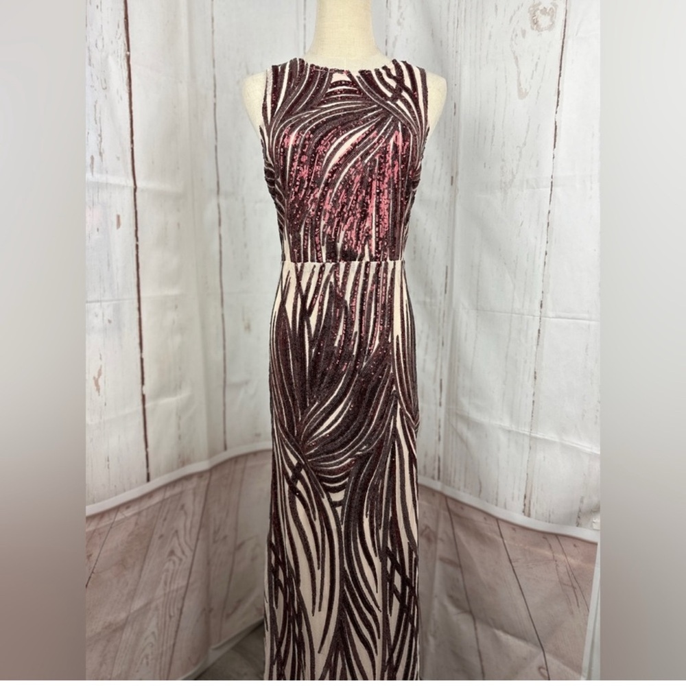 babeyond flapper evening dress Red/beige Size XL new. Costume/New Years Eve